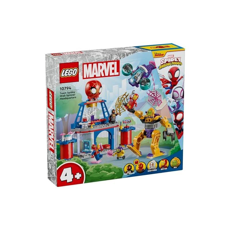 レゴ LEGO マーベル スパイディとすごいなかまたち チーム スパイディ ウェブスピナーひみつきち おもちゃ 玩具 誕生日 プレゼント ブロック 知育 男の子 女の子 子供 4歳 5歳 6歳 ごっこ遊び おままごと 0