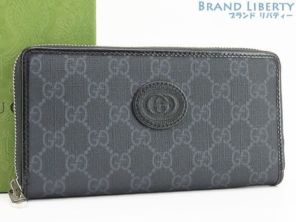 新古品】 グッチ GUCCI GGスプリーム インターロッキングG ジップ