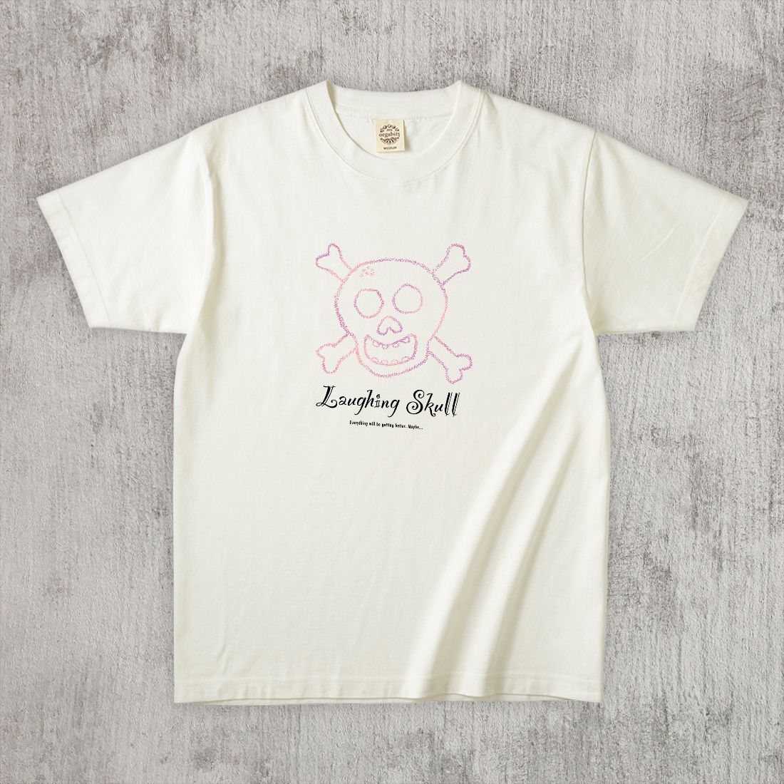 グラフィックTシャツ　Laughing Skull Color