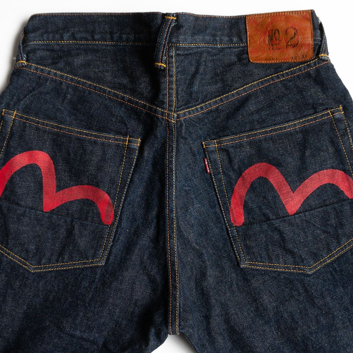 美品/濃紺】EVISU 【LOT.2001 デニムパンツ】32×35 エビス ジーンズ