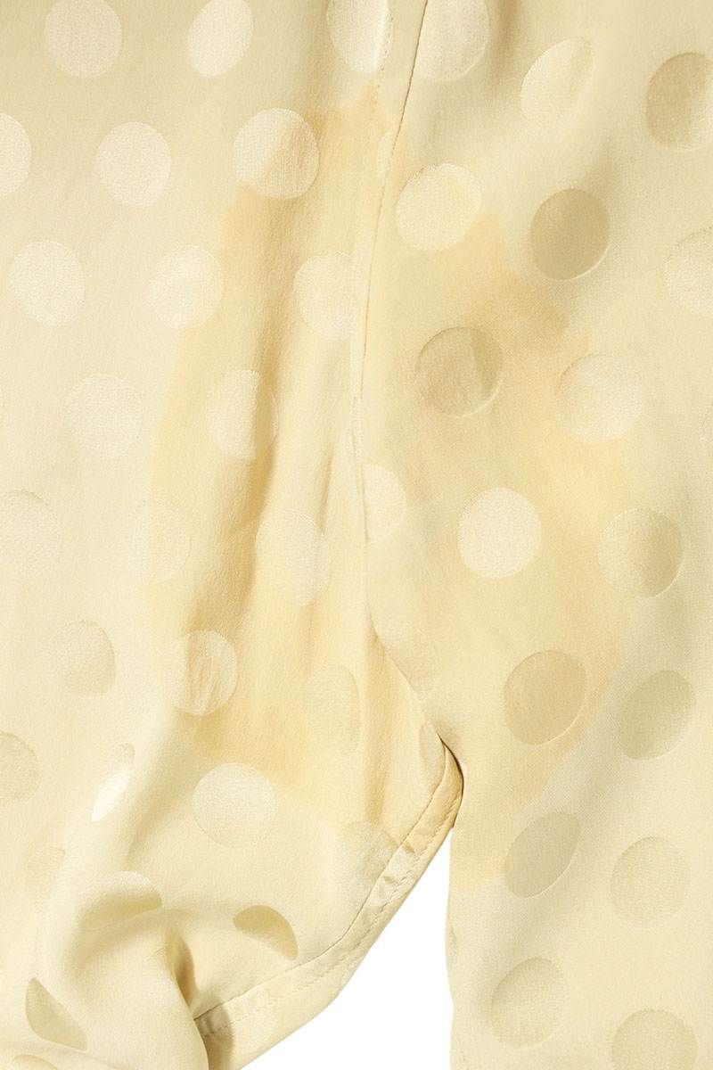 サンローランパリ 646850 Y1I44 ドット柄シルク長袖シャツ メンズ 38  