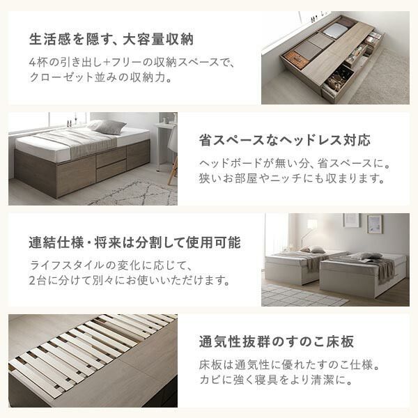 ベッド ショート丈クイーン160