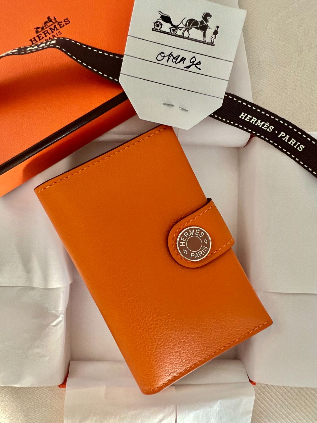 HERMES 名刺入れ 新型色マリン新品未使用