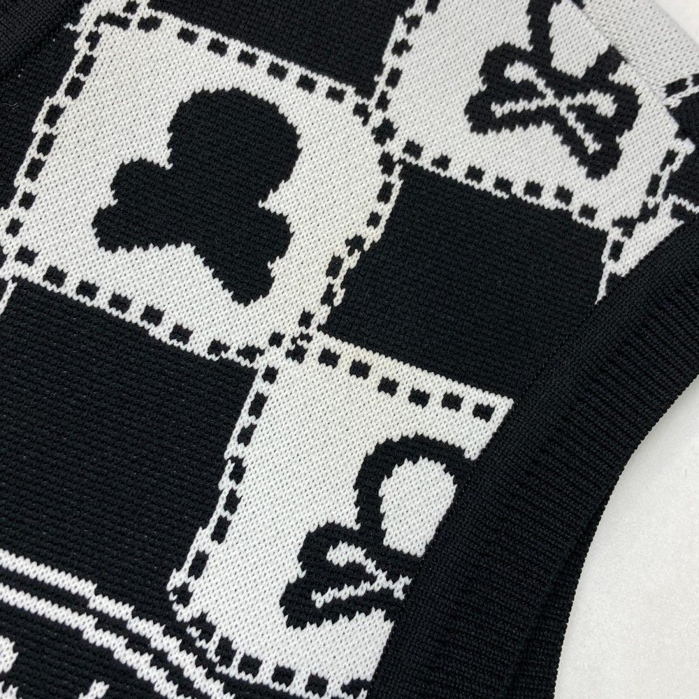 MARK & LONA スカルプリント ニットベスト サイズ：48 MARK&LONA マークアンドロナ 2023年モデル スカル