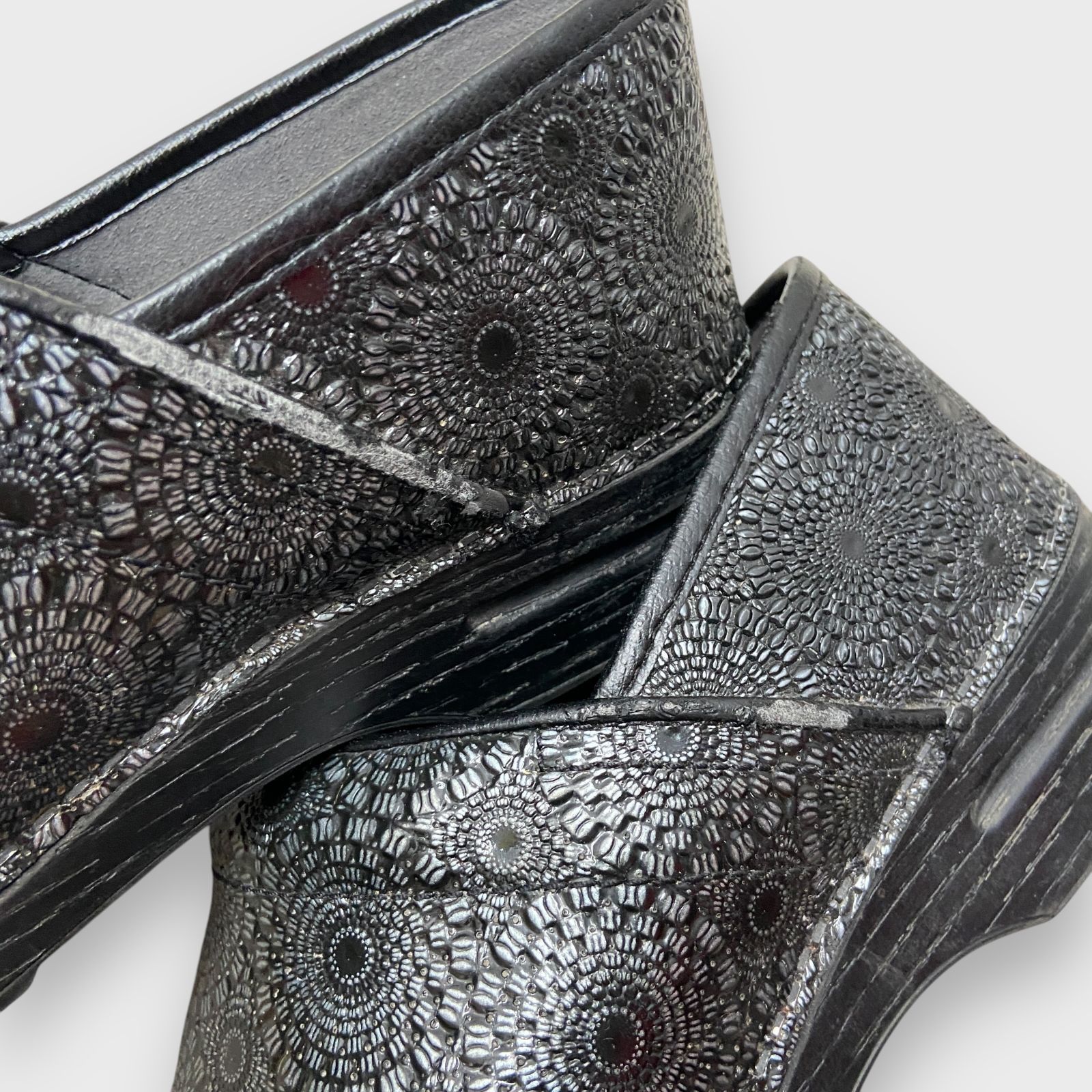 やまだ ☆dansko☆プロフェッショナル☆総柄エナメルレザースリッポン☆ やまだ 様専用☆dansko☆プロフェッショナル☆総柄エナメル