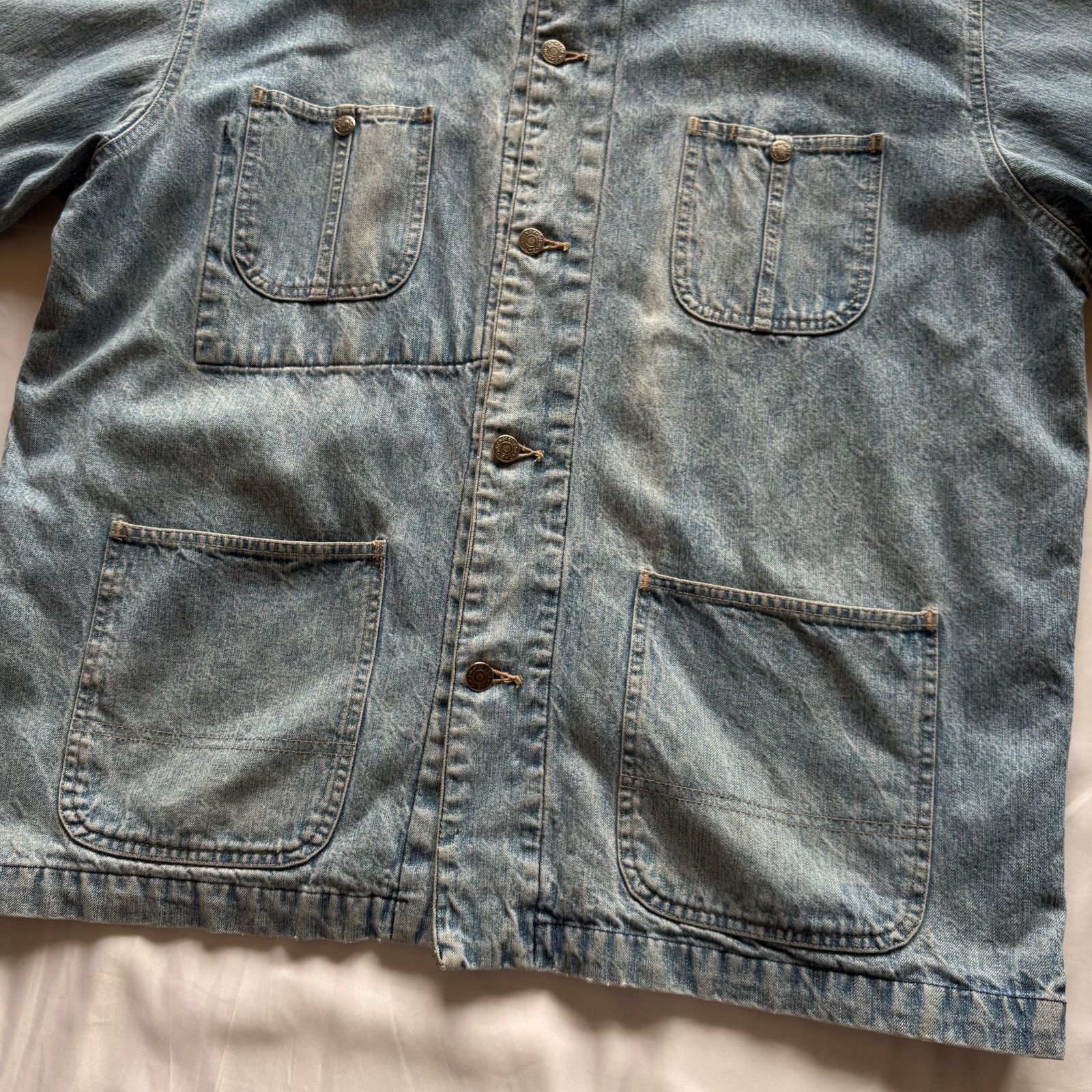 90s GAP Denim Coverall Jacket ギャップ デニムカバーオール