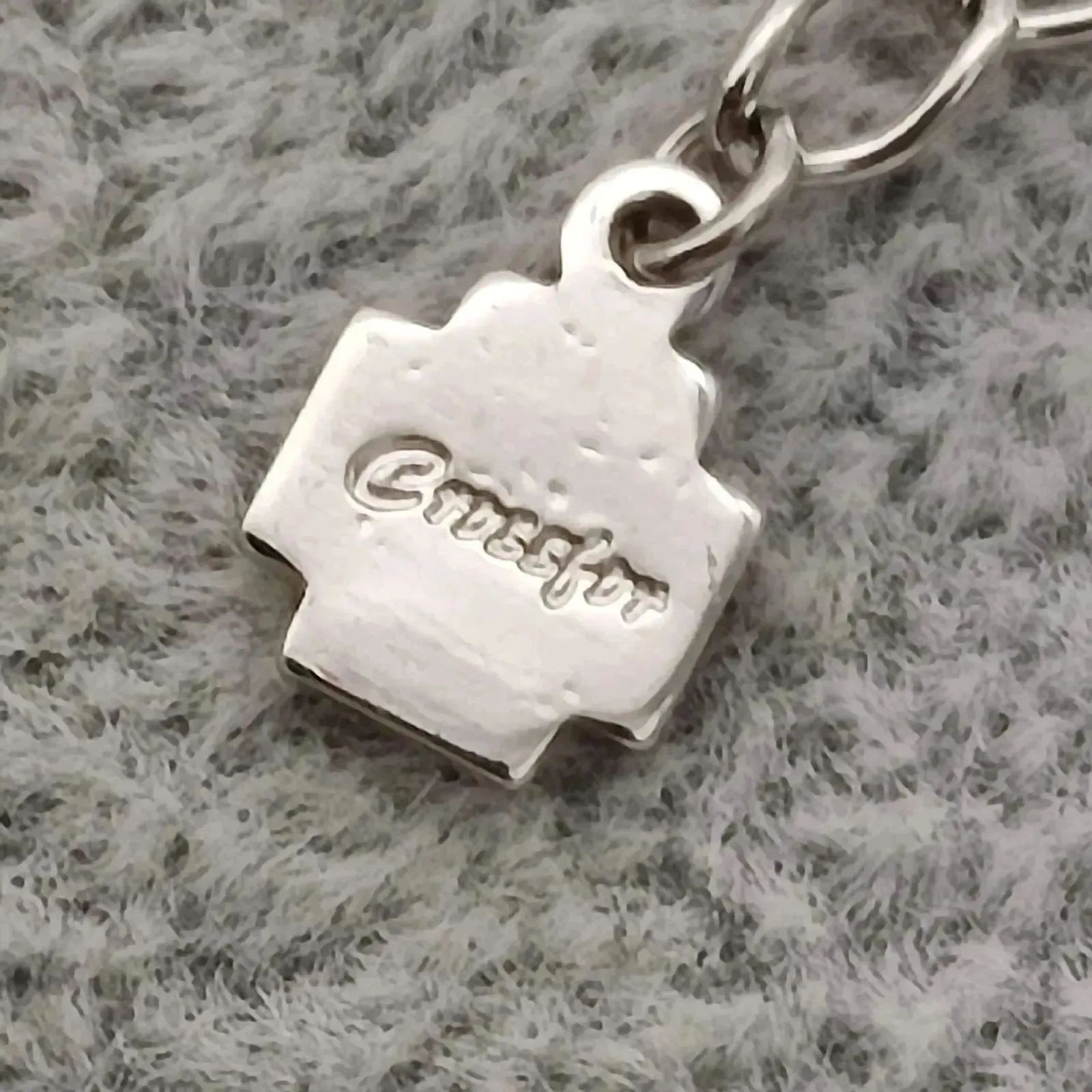 美品】Crossfor クロスフォー 4連ストーンネックレス SILVER シルバー 