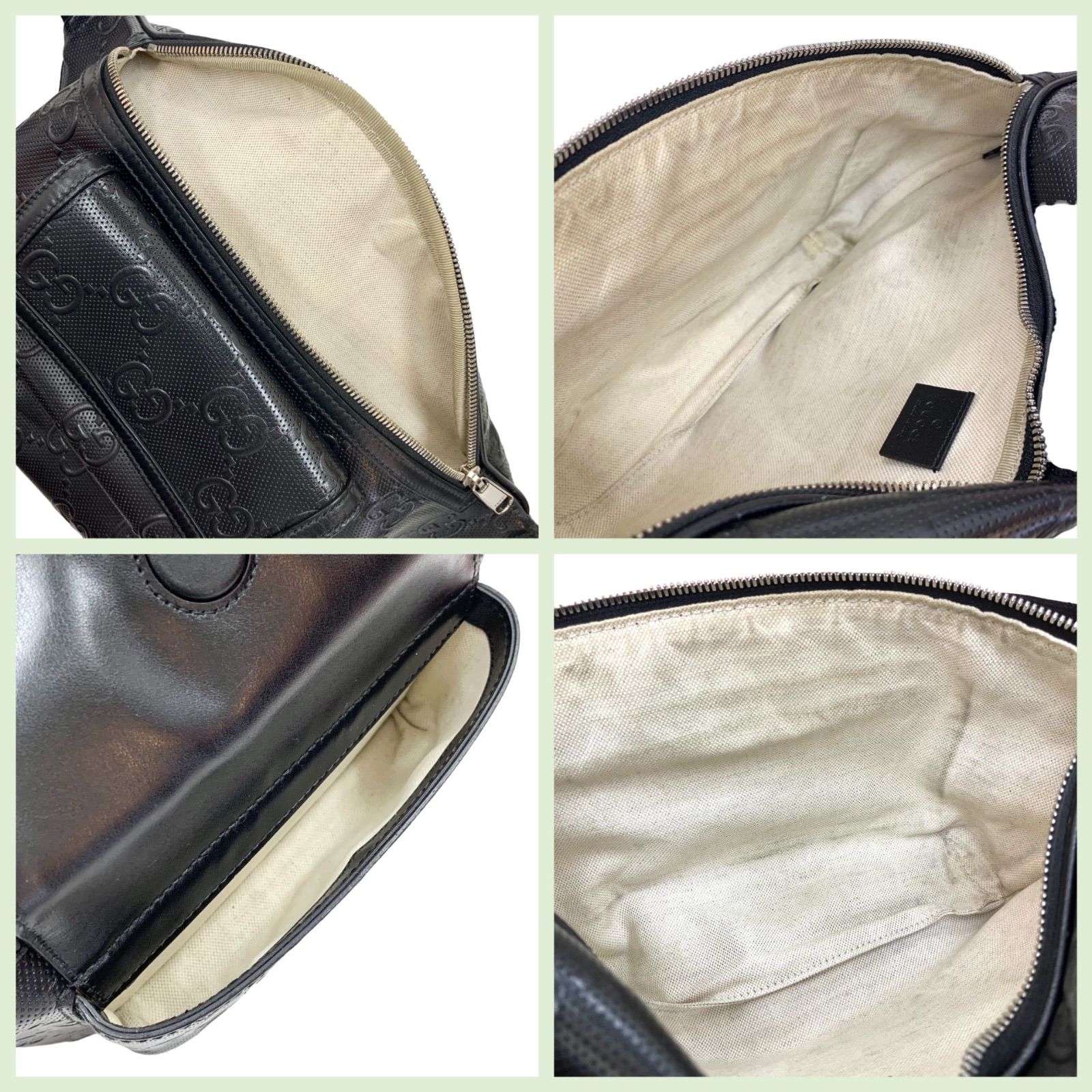 ★関税込★GUCCI★グッチ GGエンボス レザー ベルトバッグ★ 美品⭐️GUCCI グッチ】 ☆人気商品☆ GGエンボス ベルトバッグ