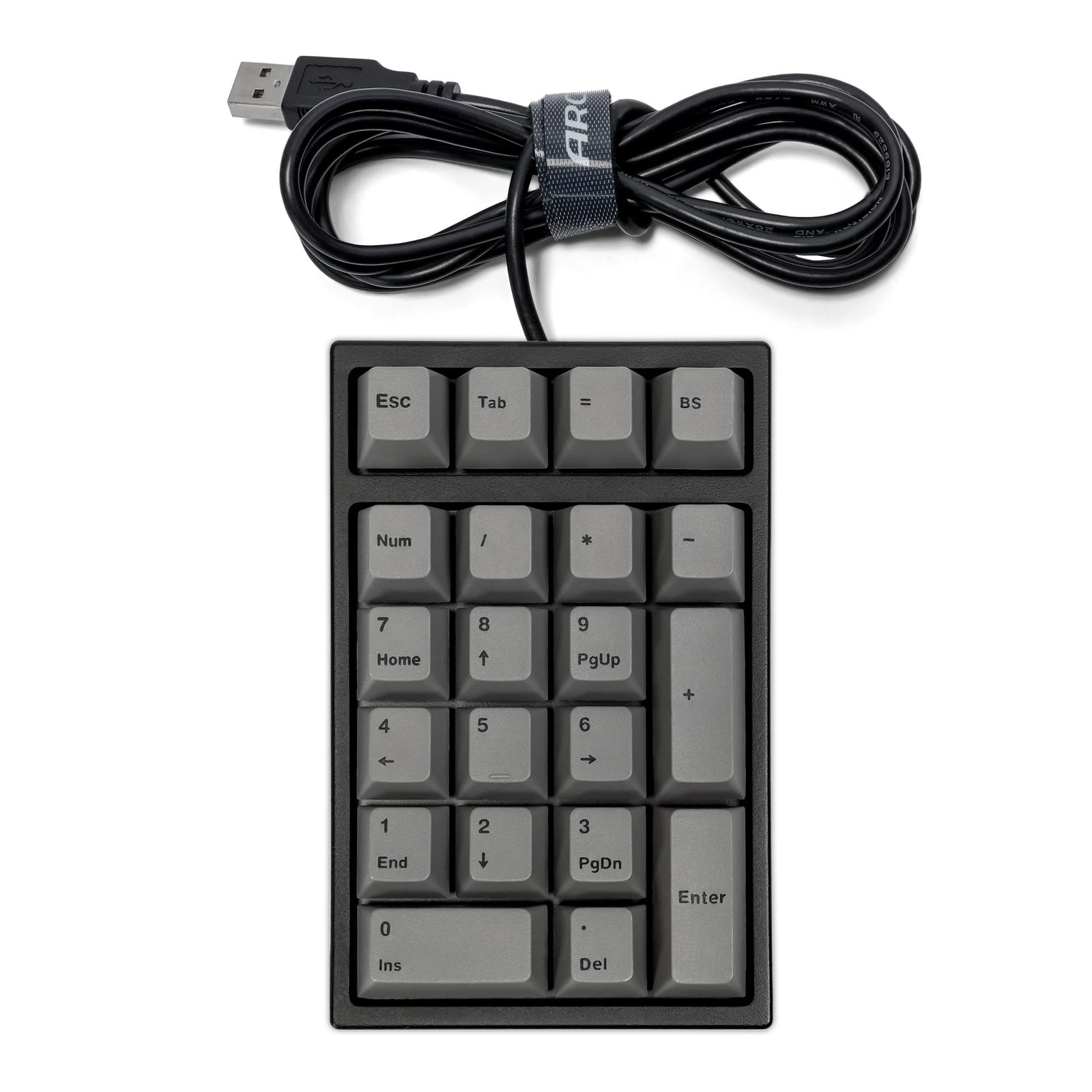 ARCHISS Maestro NPad テンキー 黒ボディ グレーキーキャップ CHERRY MX 静音赤軸 AS-TKM21/SRGB [静音赤軸]