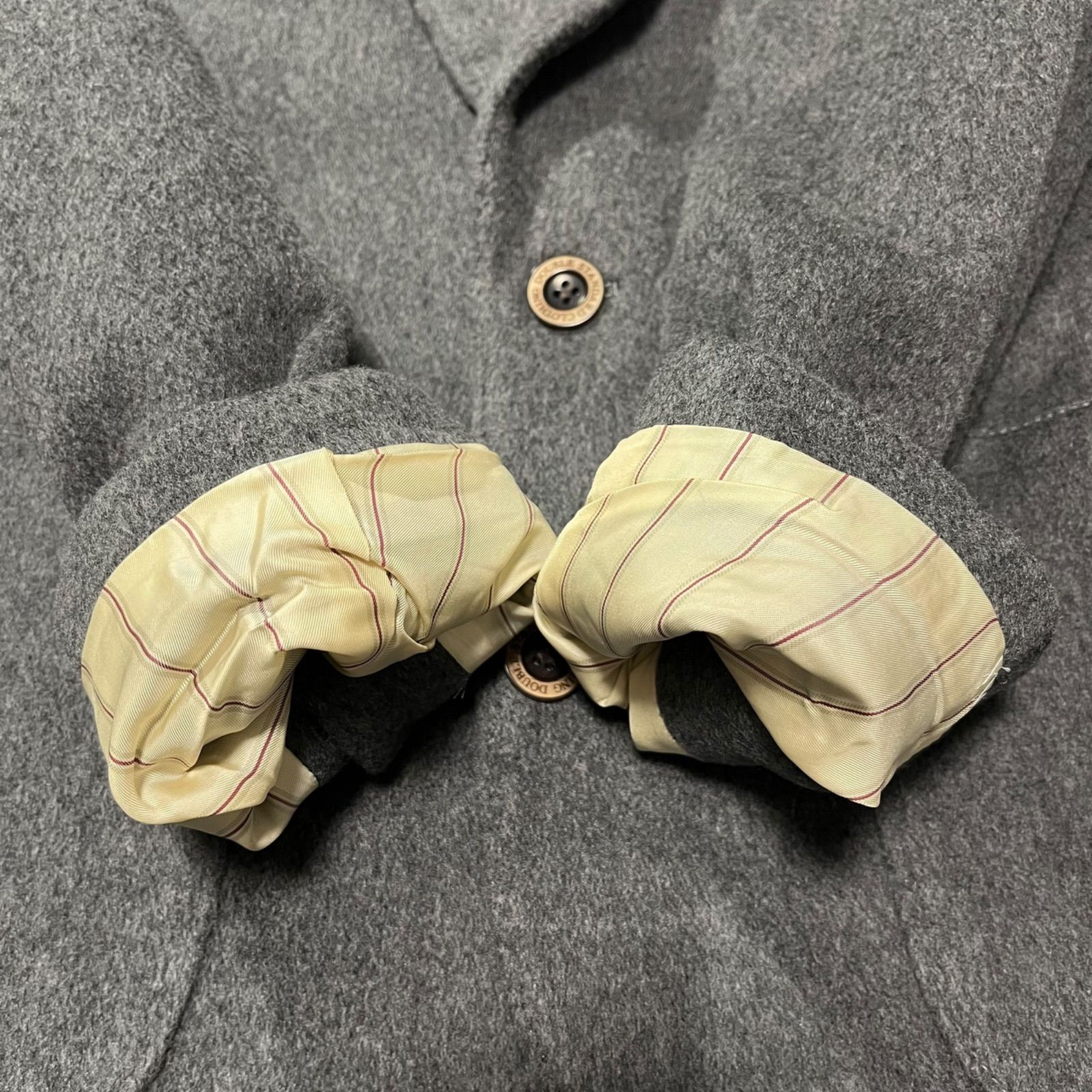 人気店 美品 D/him ダブルスタンダード カシミヤ100% ダブルジャケット 