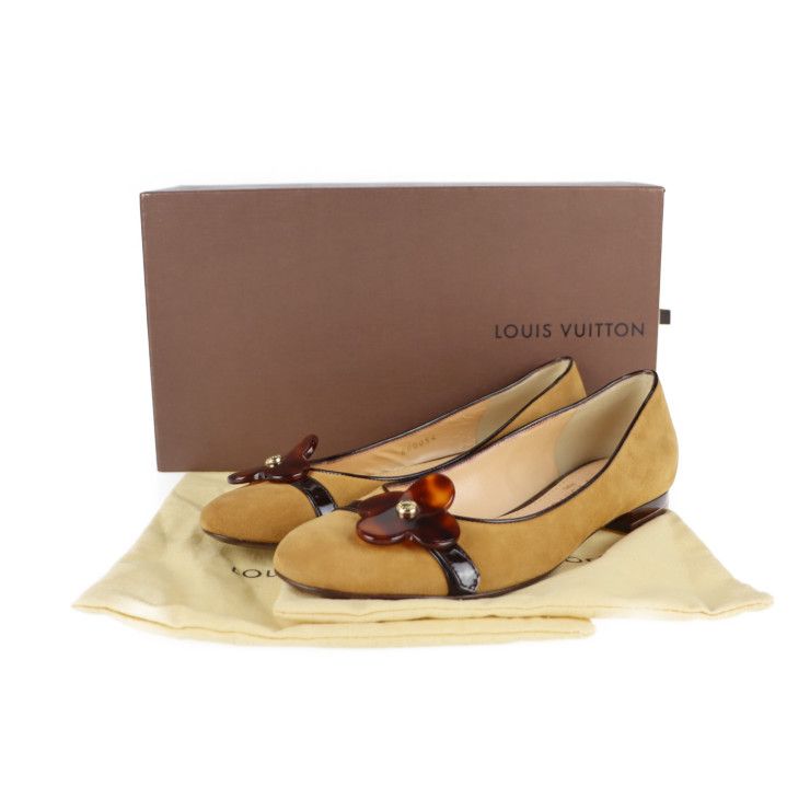 LOUIS VUITTON ルイ ヴィトン パンプス スウェード ブラウン系 LOUIS VUITTON ルイ ヴィトン パンプス スウェード ブラウン系