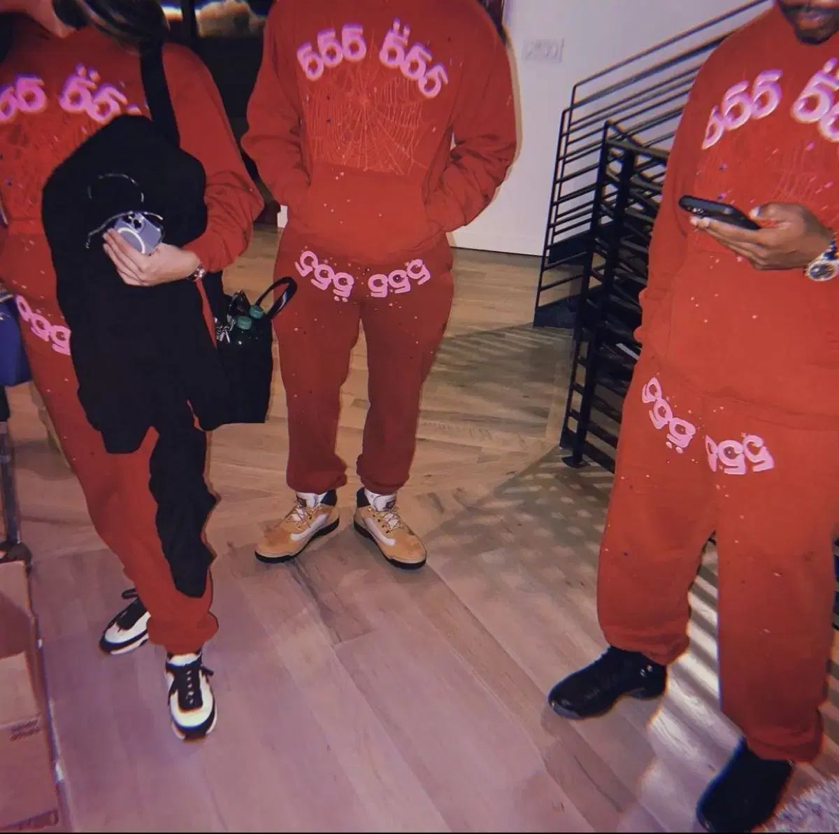 nas ebk着用 sp5der red angel number 555 激レアnas ebk着用 sp5der