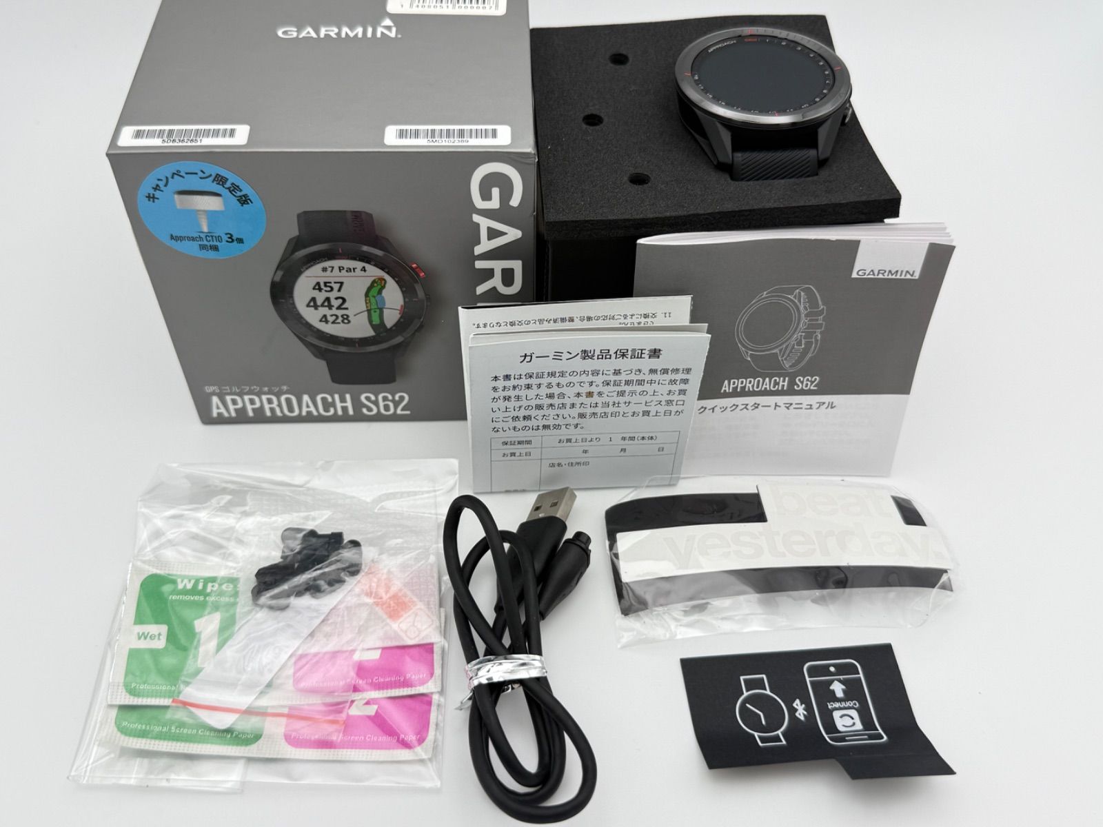 美品】Garmin Approach S62 GPSナビ 美品】Garmin Approach S62 ゴルフ