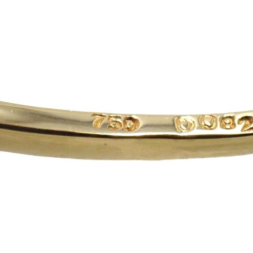 スイング ダイヤモンド フープピアス ピアス アクセサリー ジュエリー K18 イエローゴールド YG  ゴールド金 レディース 40900039689【中古】【アラモード】