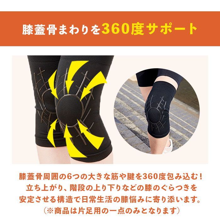 ☆ ブラック ☆ 人工筋肉膝サポーター ネクスト タナック