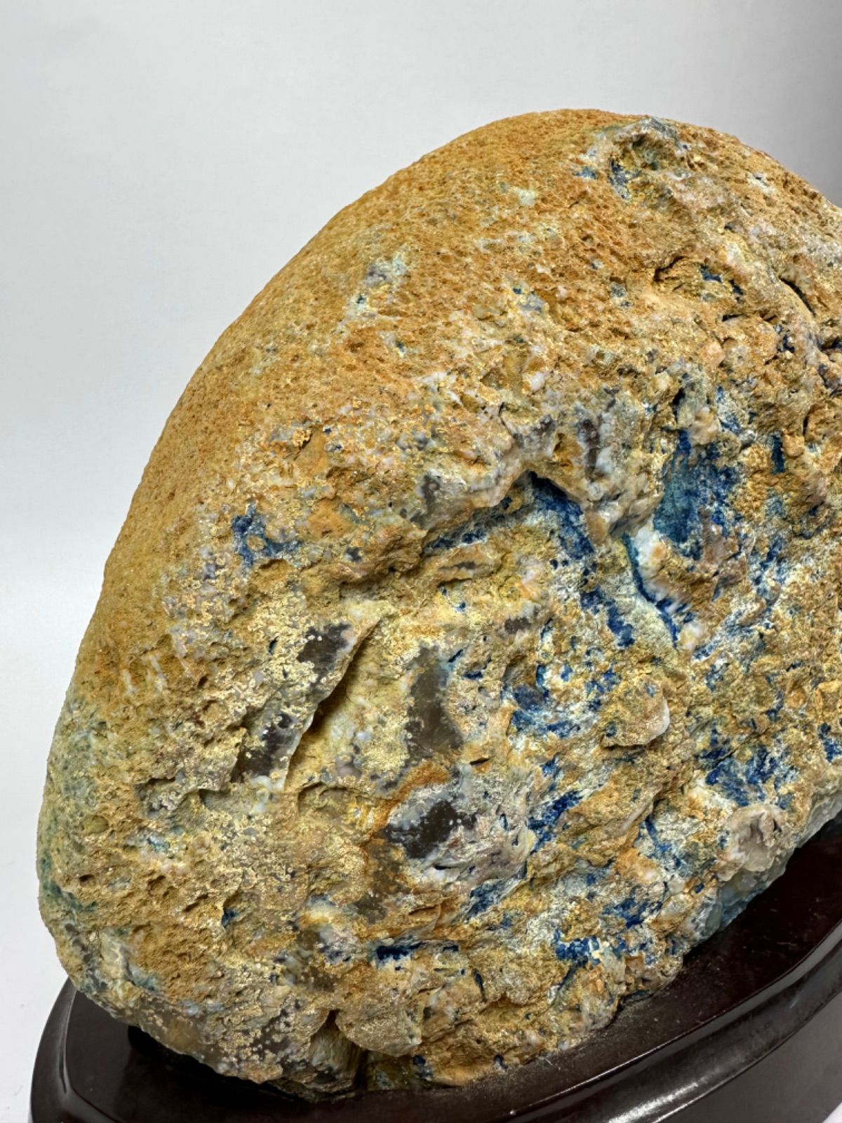 3.42kg！メノウ 瑪瑙 ブルーメノウ 原石 特大 天然石 置物 石