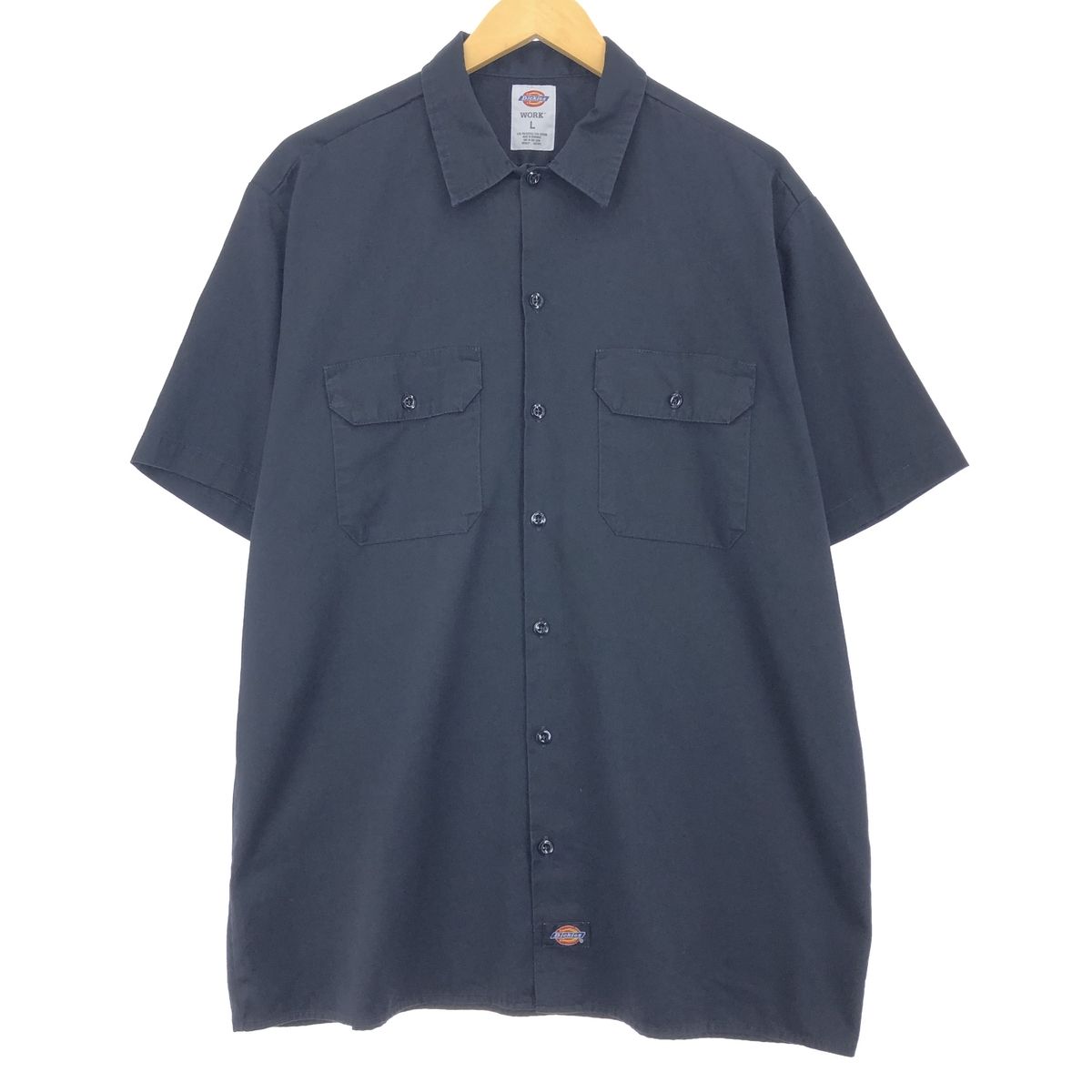古着 ディッキーズ Dickies 半袖 ワークシャツ メンズL/eaa452586