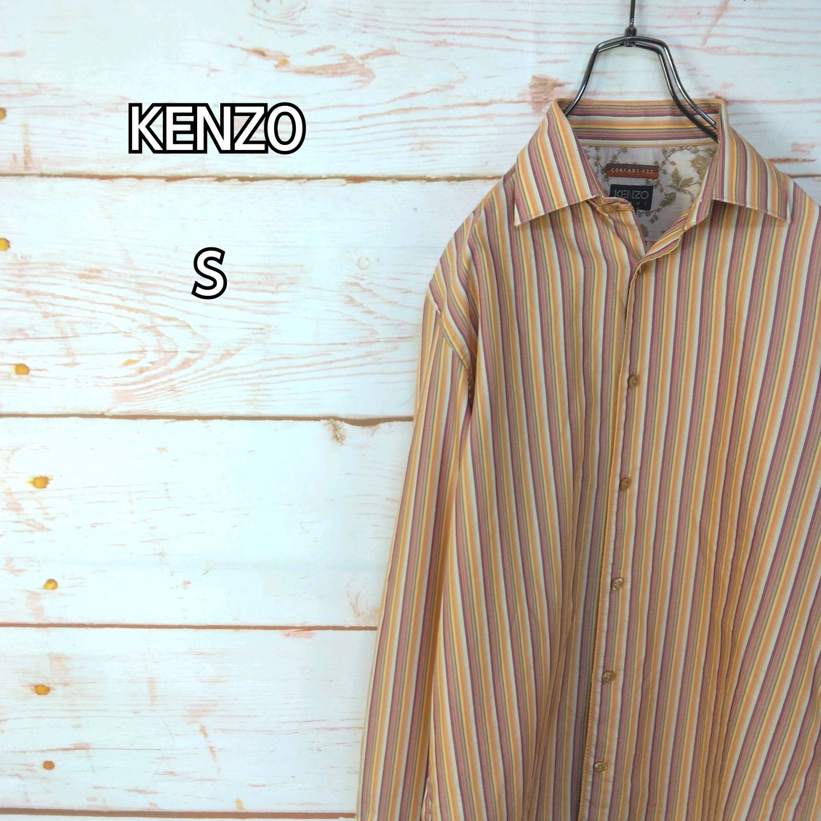 SALE/ KENZO ケンゾー 長袖シャツ ストライプ マルチカラー (メンズ 43)   N8376