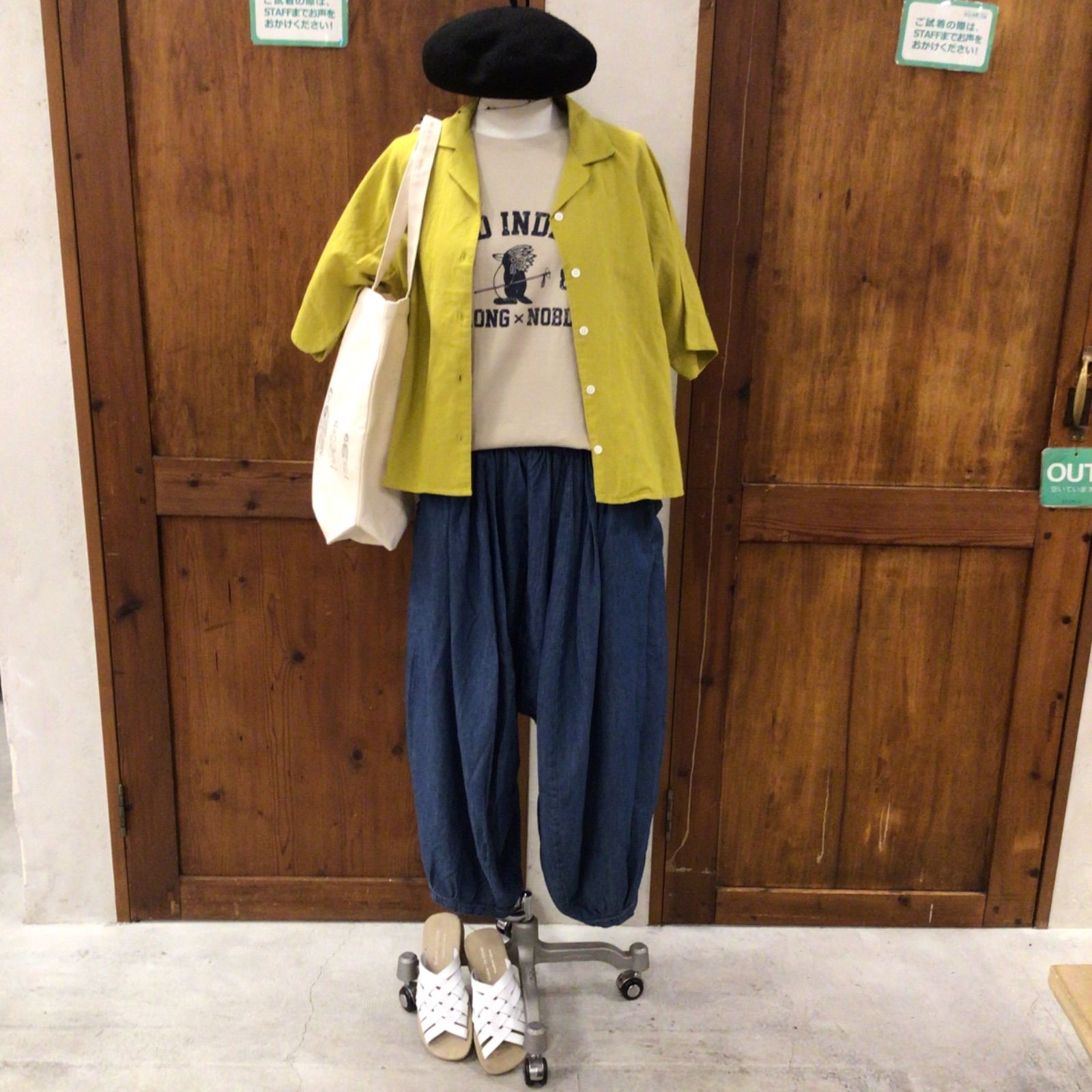 SCMD2196F  【LILASIC】 ラミーコットンオープンカラーシャツ-0