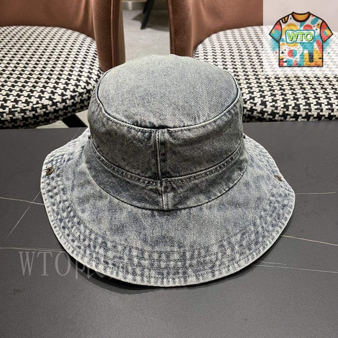 Dior デニム バケットハット CHRISTIAN DIOR Denim Bucket Hat 57 Blue 841348 | FASHIONPHILE