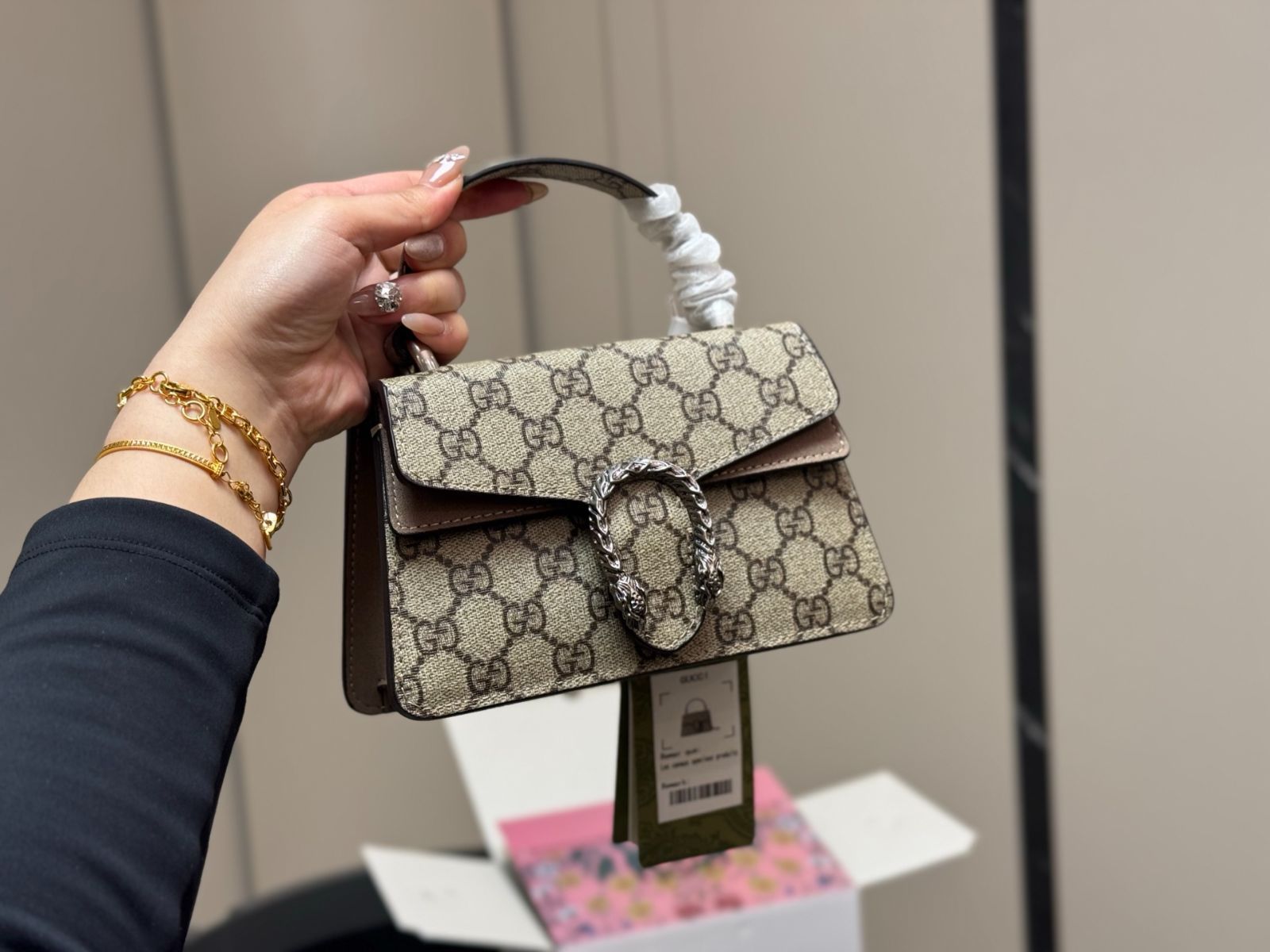 GUCCI(グッチ)正規品/関税送料込み GG Dionysus Handbag グッチGucciディオニュソスマルチカラーPVCコーティング