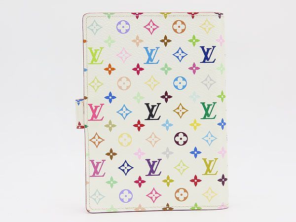 レアほぼ新品】ルイヴィトン LOUIS VUITTON モノグラムマルチカラー アジェンダPM 手帳カバー システム手帳 ブロン リッチ ホワイト  ピンク R21074 - メルカリ