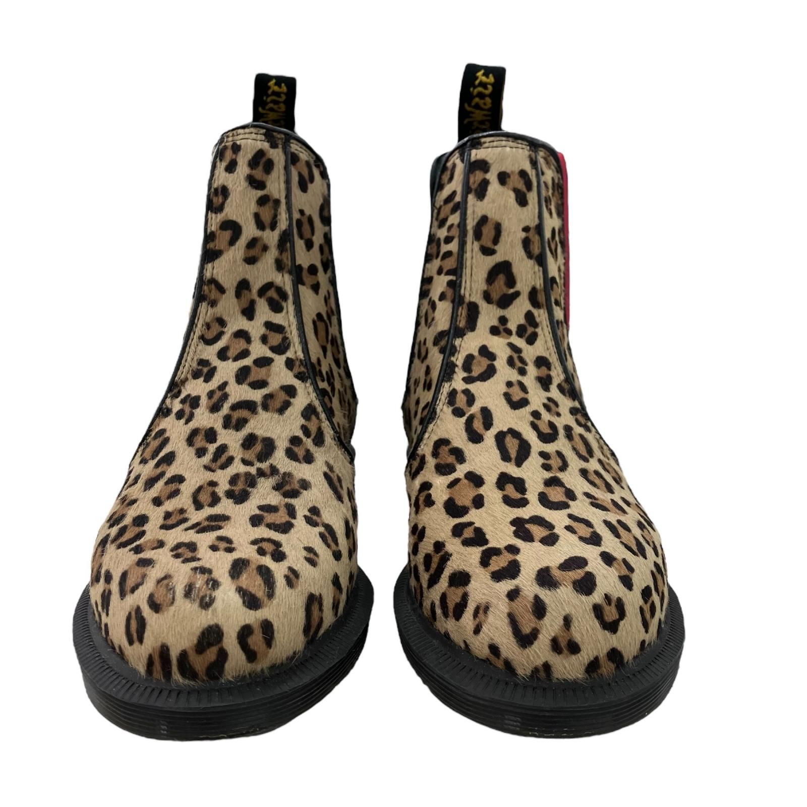 186000 Dr.Martens ドクターマーチン 23cm サイドゴアブーツ レオパード UK4 AW006 レオパード