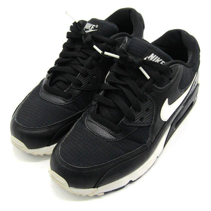 ナイキ スニーカー ローカット エアマックス90  325213-060 シューズ 靴 黒 メンズ 28サイズ ブラック NIKE 【中古】