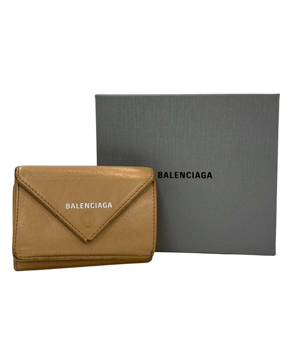 バレンシアガ　BALENCIAGA 三つ折り財布　キャメル BALENCIAGA バレンシアガ 財布 三つ折り 391446 DLQ0N 2702