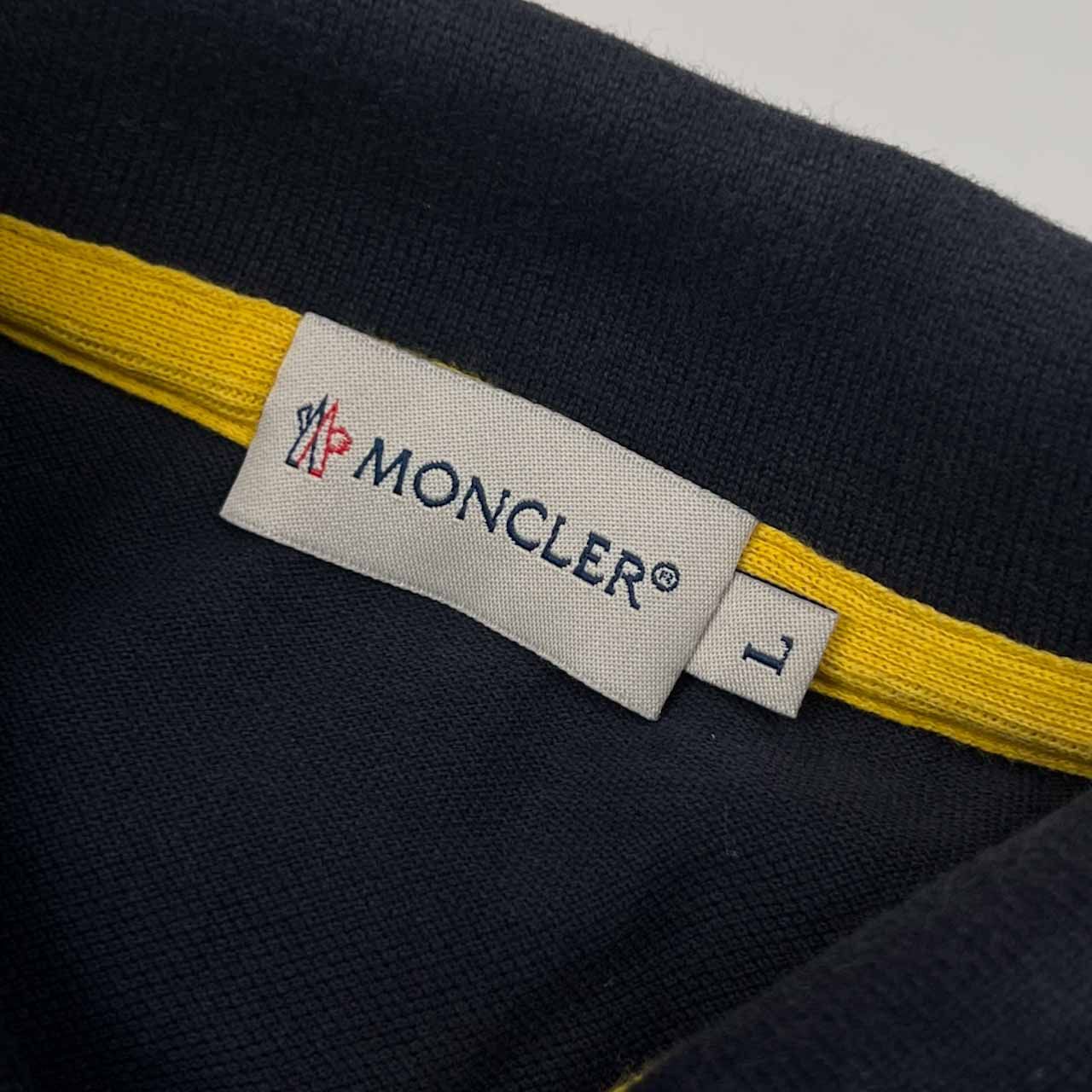 MONCLER モンクレール ワンポイント 鹿の子 半袖 ポロシャツ L