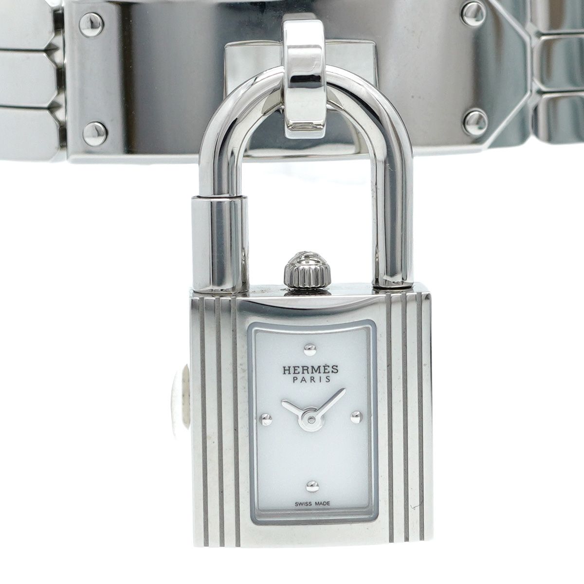 5wwm0256 エルメス ケリーウォッチ KE4.110 白文字盤 腕時計 レディース