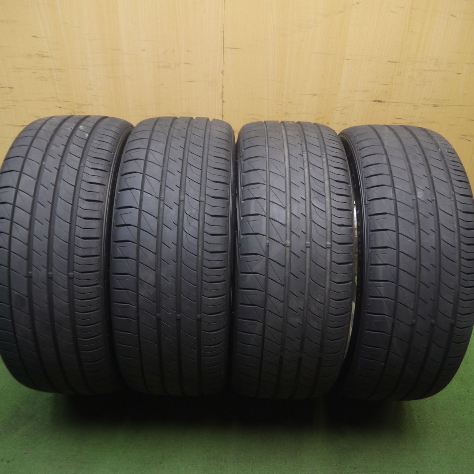 *送料無料* バリ溝！20年！キレイ！9.5分★BMW 等 TWS FORGED 245/35R20 ダンロップ LE MANS V ルマン5 20インチ PCD120/5H★4062803Hノ