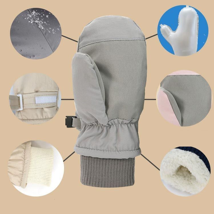 スキーグローブ キッズ スキー手袋 スノーボードグローブ ジュニア 男の子 女の子 子供 子ども こども 雪遊び 冬 スキーミトン 防寒 防水 撥水 裏起毛 スノボ スノボー スノー スキー手袋 可愛 lulum1079