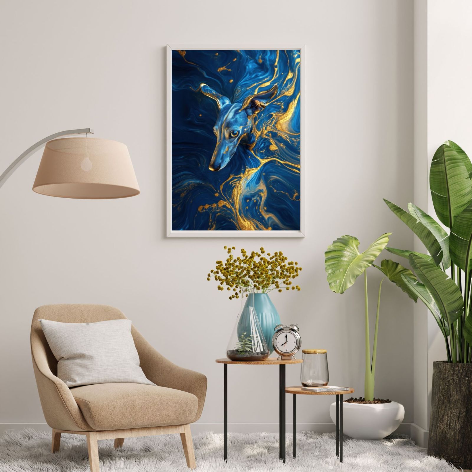 アートポスター 犬の絵