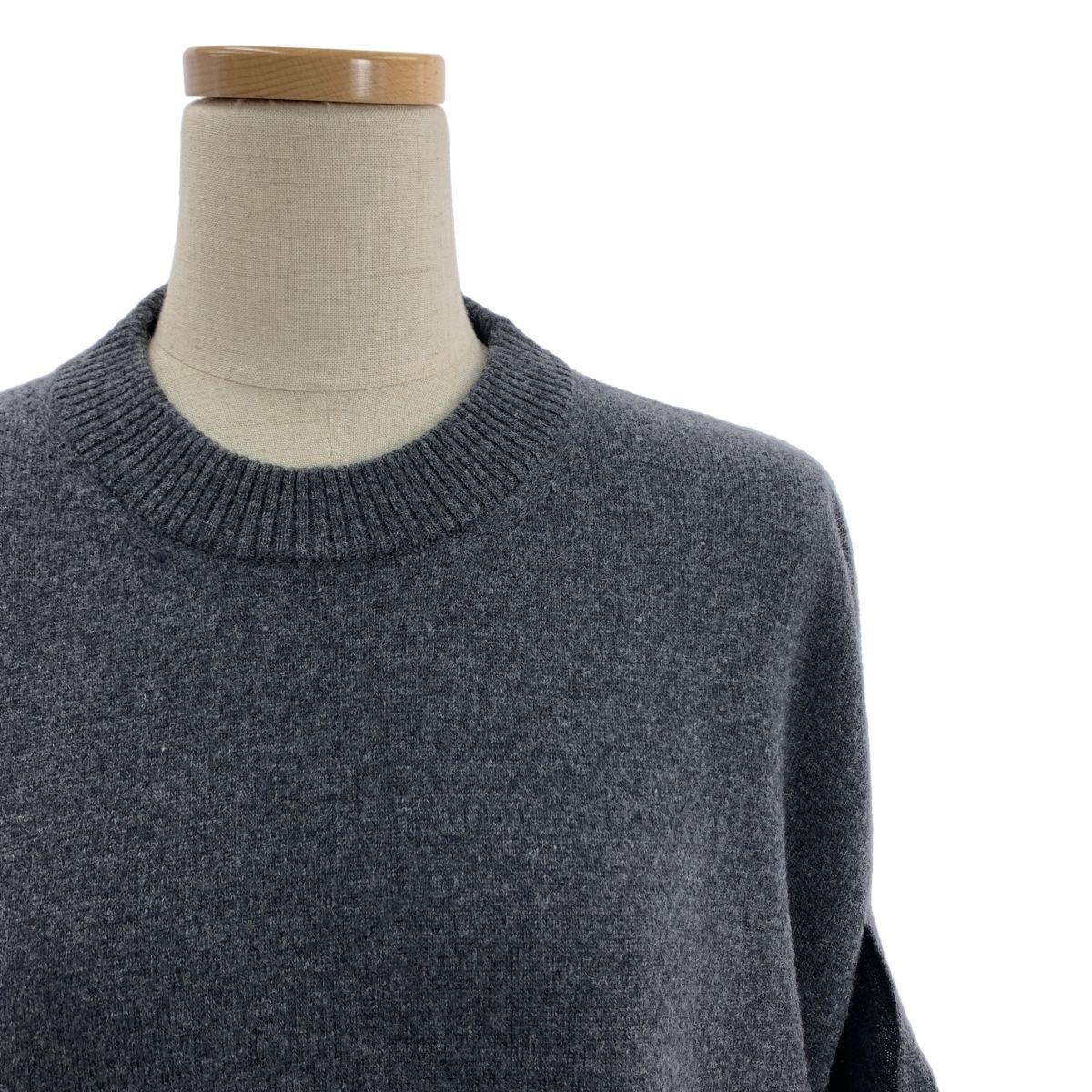 Maison Margiela メゾンマルジェラ 2019AW カシミヤ混 ウール ニット ワンピース ドレス XS グレー レディース