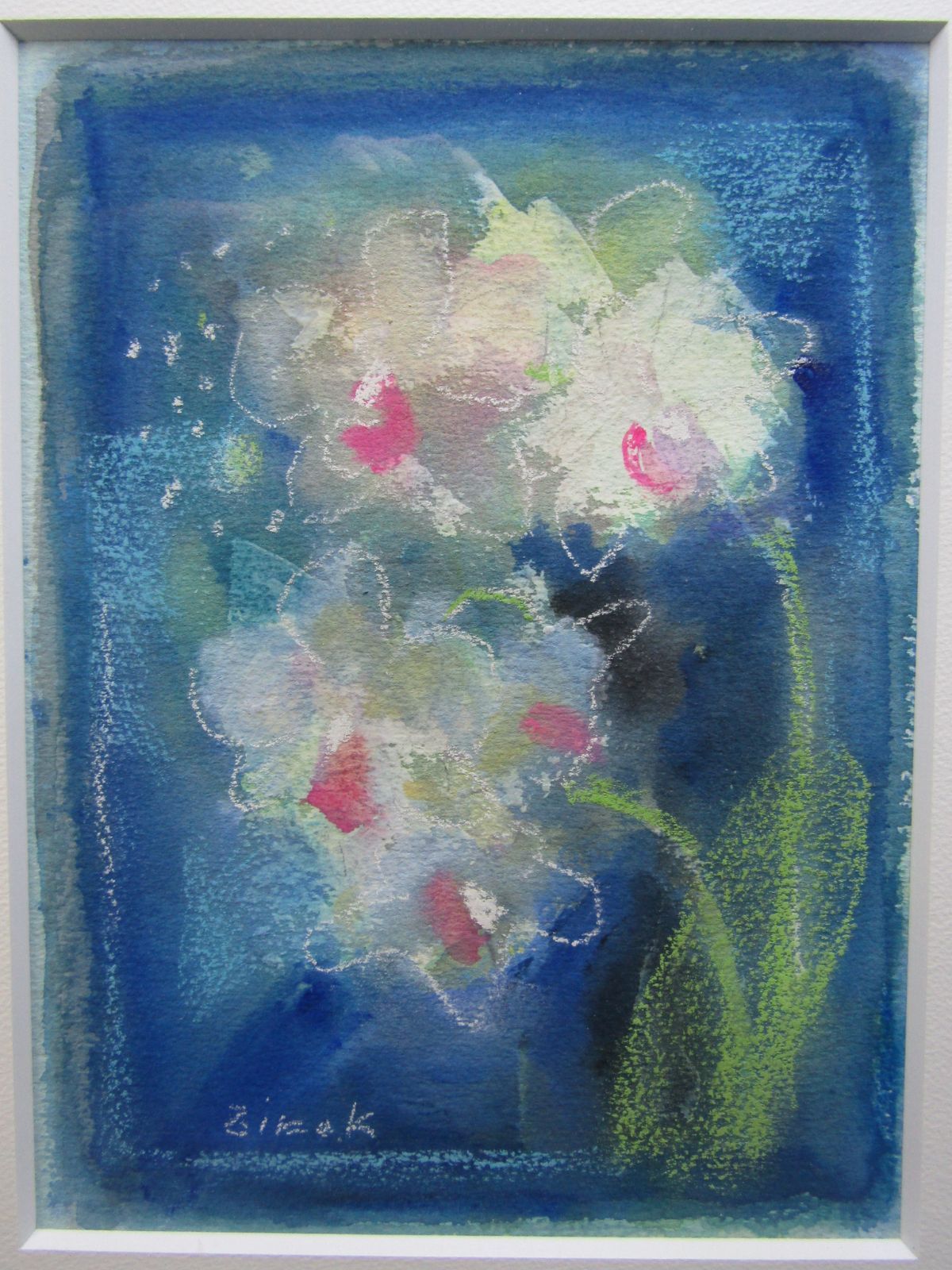 油絵「胡蝶蘭」F6号 油彩画