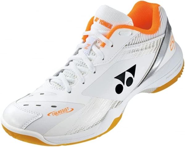 【新品・2営業日で発送】YONEX ヨネックス パワークッション65Zワイド (SHB65Z3W) 色 : ホワイト／オレンジ サイズ : 24.0 