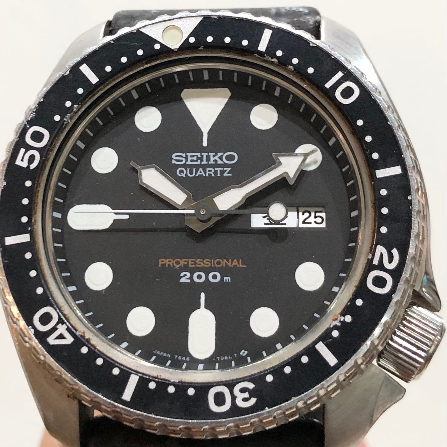 920 セイコー 腕時計 クォーツ プロフェッショナルダイバー ダイバーウォッチ メンズ SEIKO QUARTZ PROFESSIONAL 200m 7548-7010