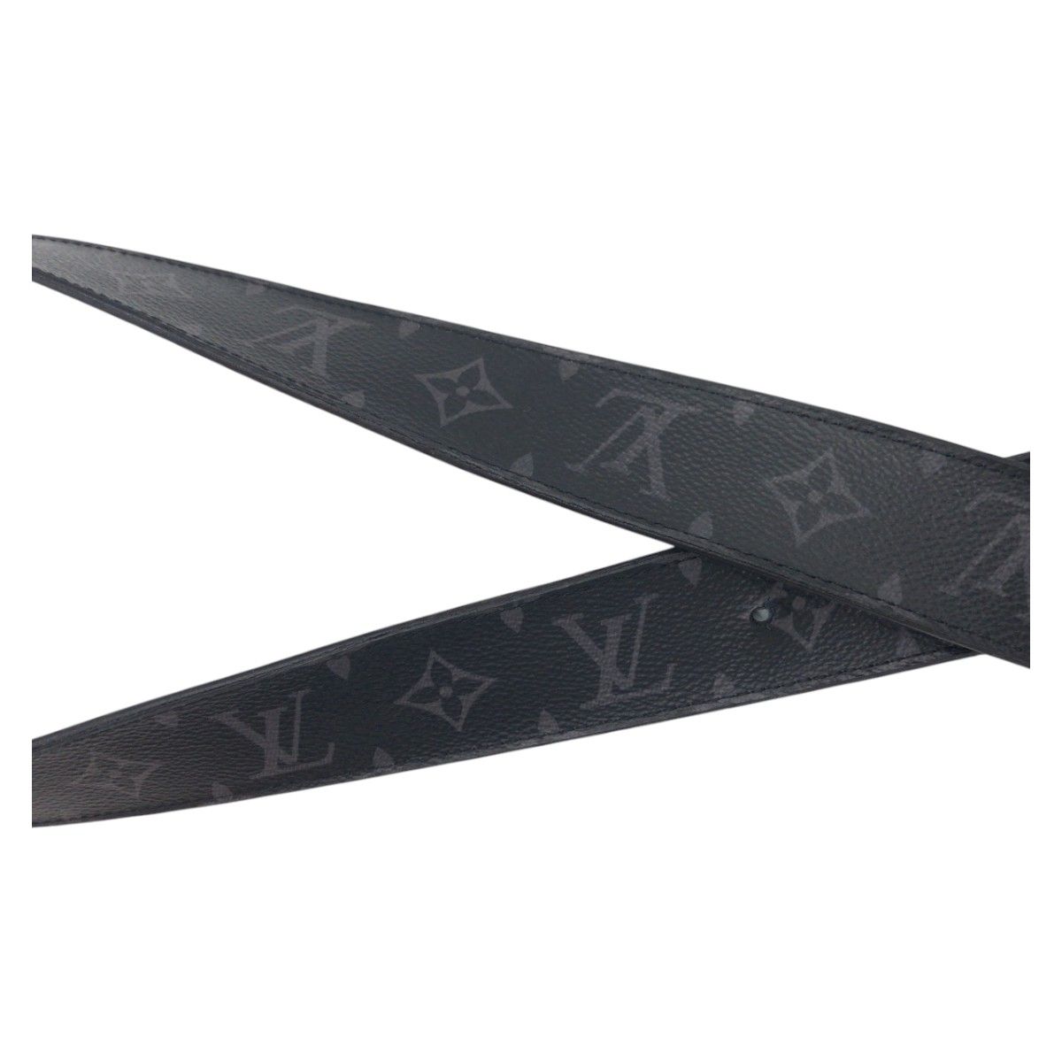 LOUIS VUITTON グレー レザーベルト/90㎝ LOUIS VUITTON ルイヴィトン