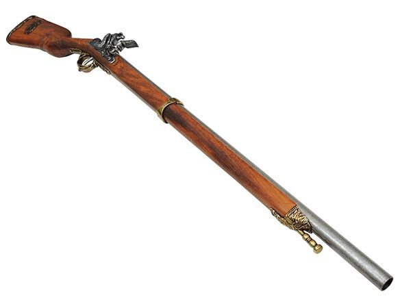 重量810g DENIX フリントロック 銃 ピストル　ナポレオンモデル ☆DENIX フリントロック ダブルバレルピストル ナポレオンモデル