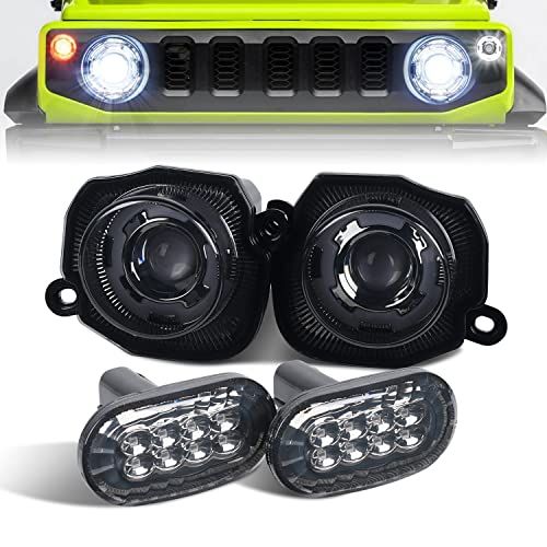 ジムニー JB64 ジムニーシエラ JB74 LED フロントグリル ウィンカー サイドウィンカー セット アンバー ウィンカーポジション化 デイライト機能付 ハイフラ防止抵抗器付 車種 設計