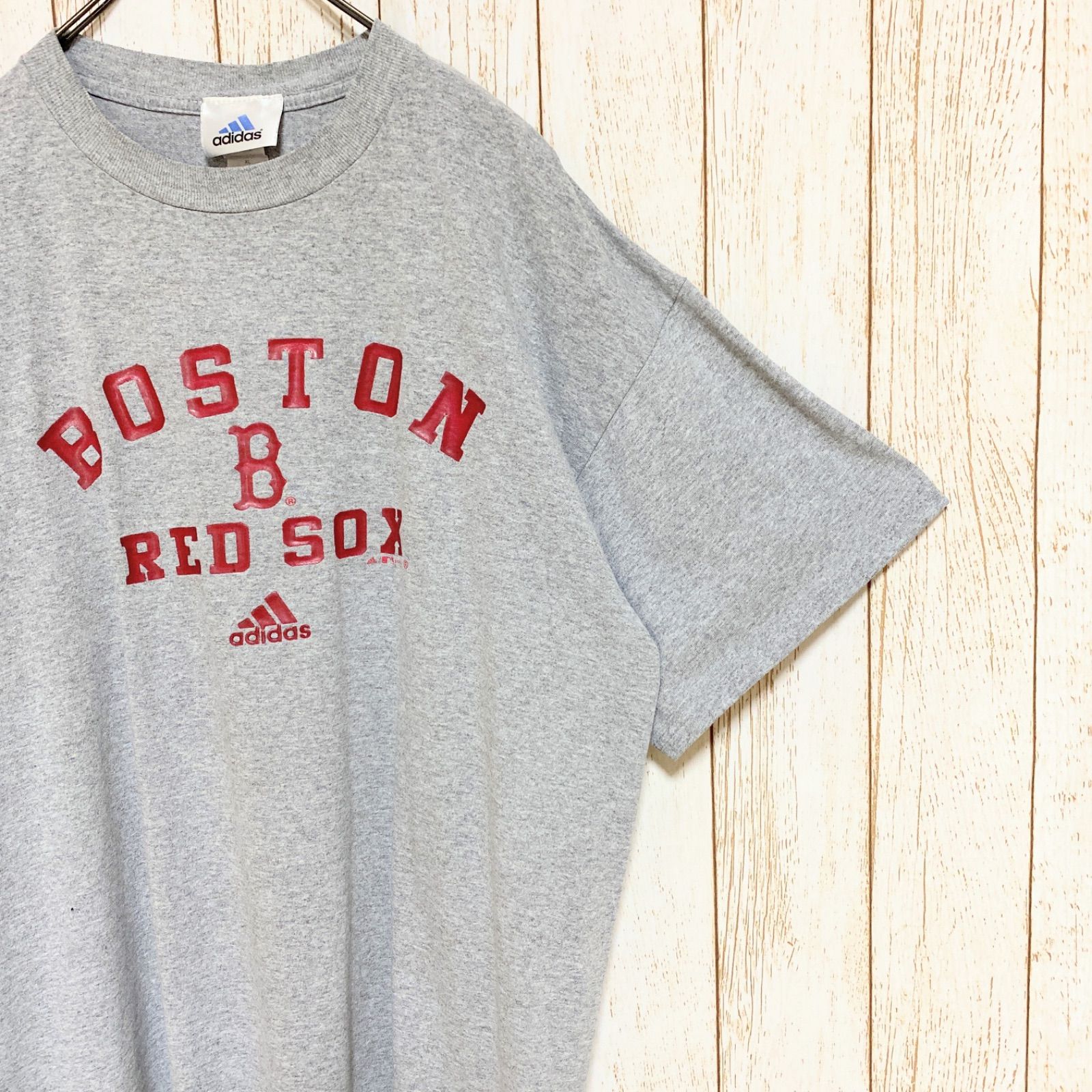00s アディダス MLB ボストン・レッドソックス プリント Tシャツ XL