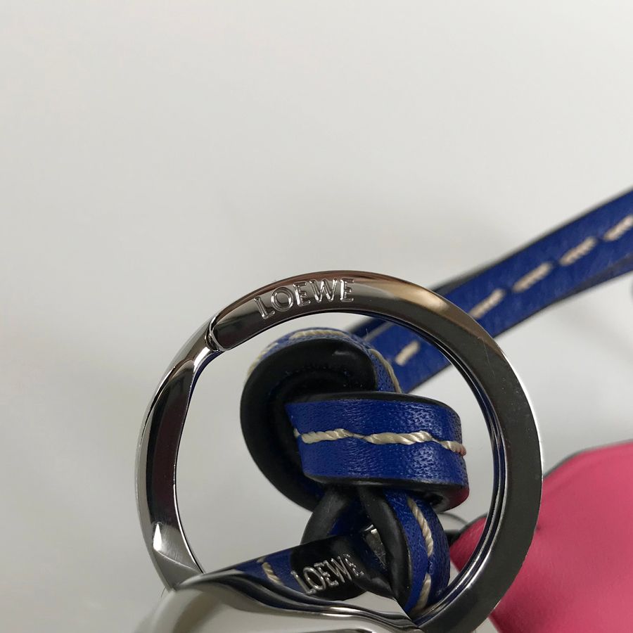 ロエベ LOEWE アイネイチャー レザー キーホルダー ec【中古