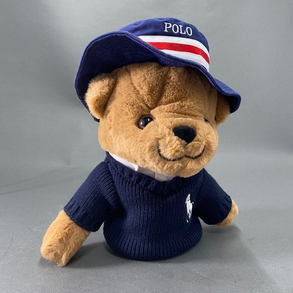 78b10 《美品》 POLO RALPH LAUREN ポロラルフローレン ポロベア ドライバー ヘッドカバー ぬいぐるみ POLO GOLF  ゴルフ用品 ネイビー - メルカリ