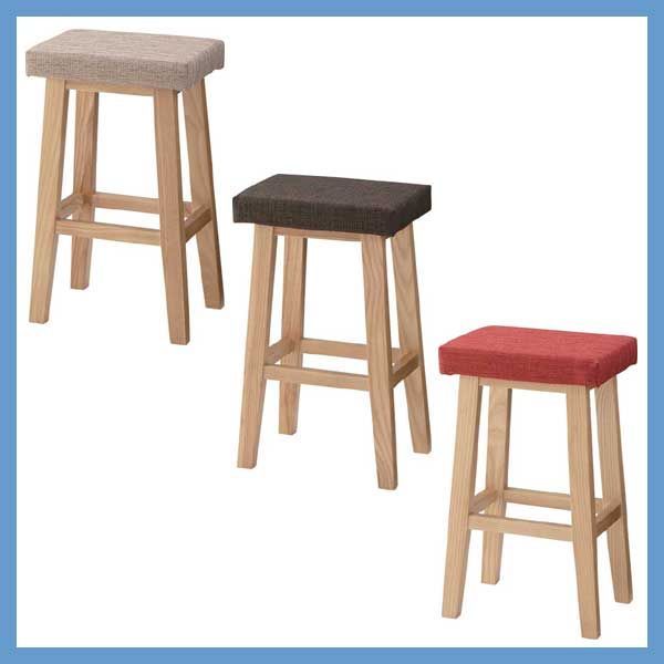 ３脚セット 天然木 アッシュ のバンビハイスツール クッション座面 W36×D26×H60cm No.789 ベージュ WWW_NOITHATQUANGTHANH_NET