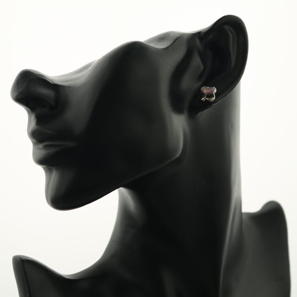 ヴァンクリーフ&アーペル ピアス ブラックシェル ピュアアルハンブラ  