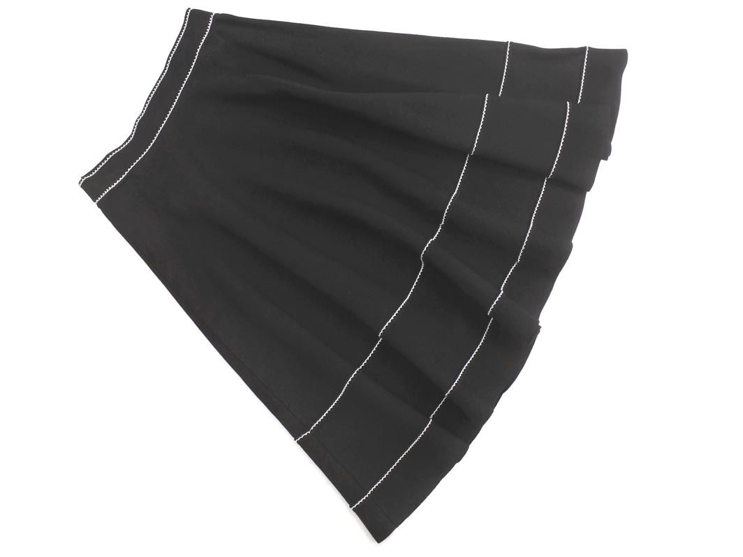 新品　to be chic ニットフレアスカート TO BE CHIC トゥービーシック ニット フレア スカート size40/黒