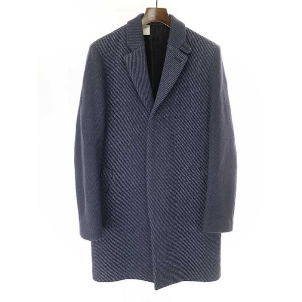 エヌハリウッド ダブルチェスターコート ネイビー N.HOOLYWOODエヌハリウッド12AWウールチェスターコートブルーサイズ:36