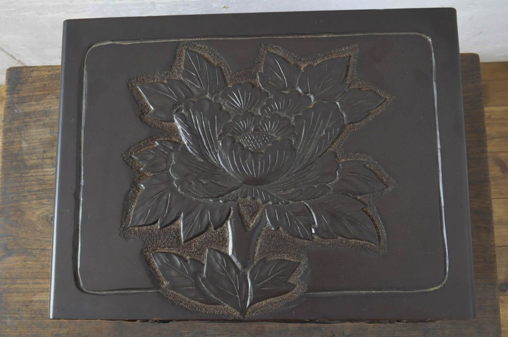 日光彫 or 軽井沢彫 コーナーラック 三段棚 伝統工芸品 飾り台 花台 日光彫 3段棚