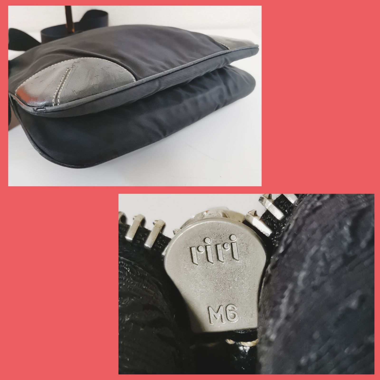 正規品】プラダPRADA 斜めがけショルダーバッグ ポコノ黒 白タグあり 